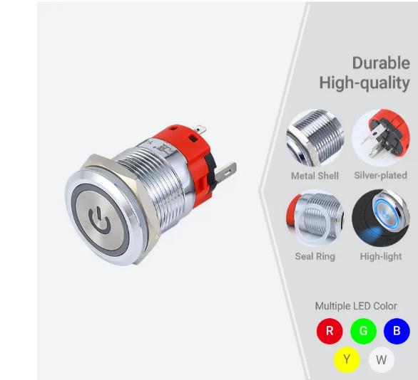 19mm 3a Push Button Switch